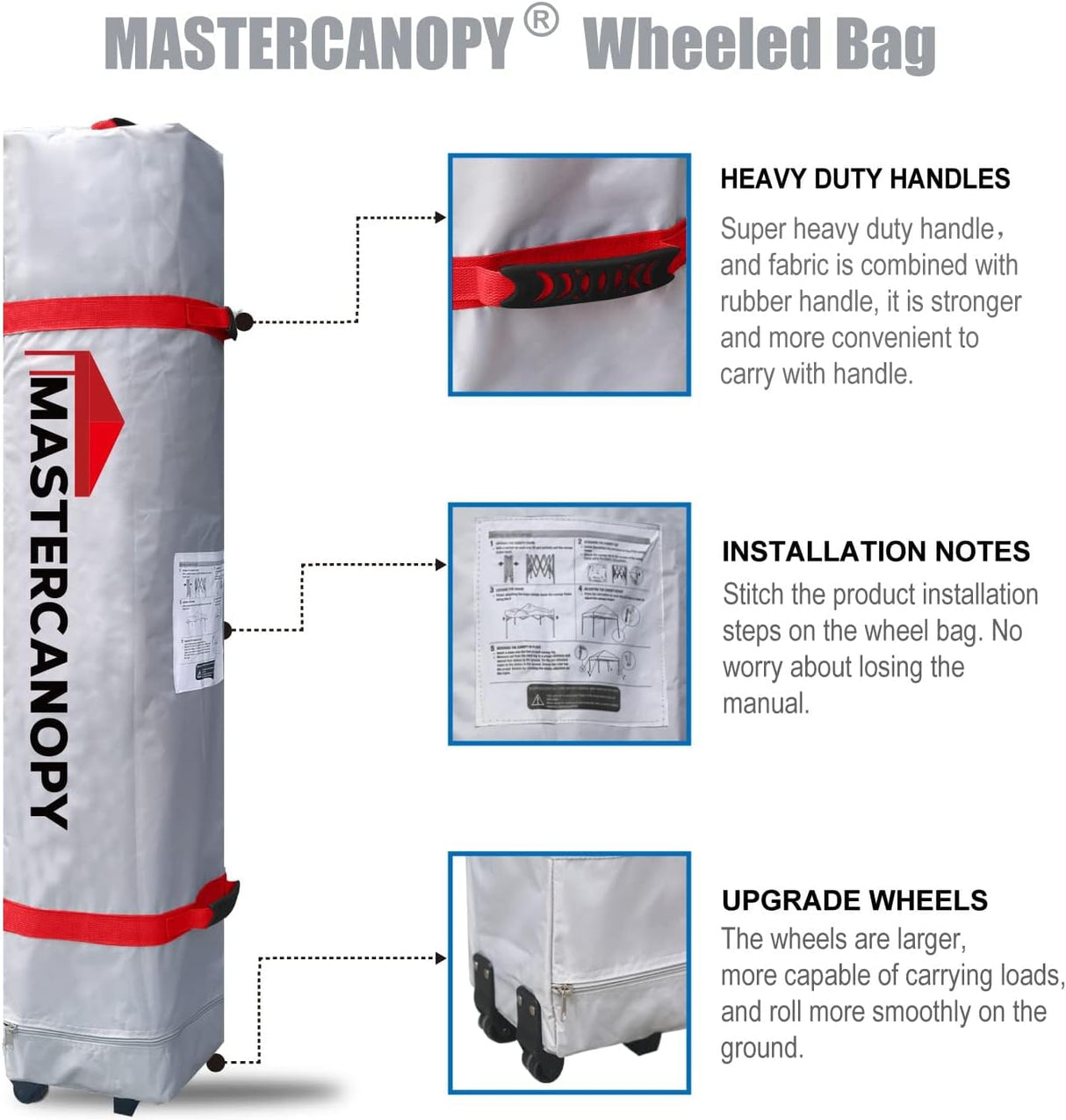 Tienda de campaña desplegable duradera con bolsa enrollable