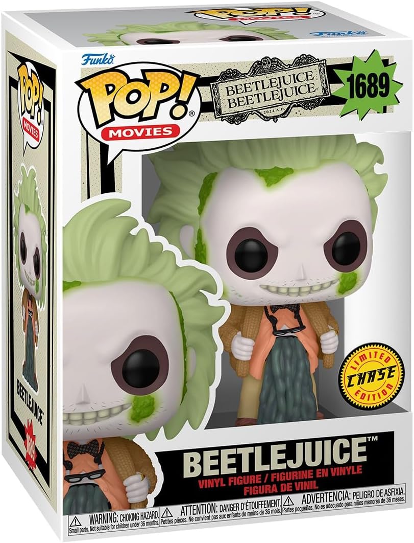 Funko Pop! Beetlejuice - Beetlejuice con Chase (Estilos Varían)