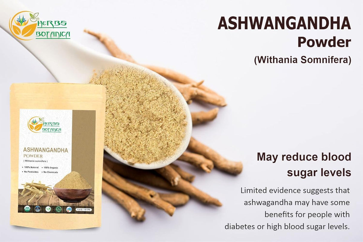 Polvo Orgánico de Raíz de Ashwagandha, Suplemento Ayurvédico