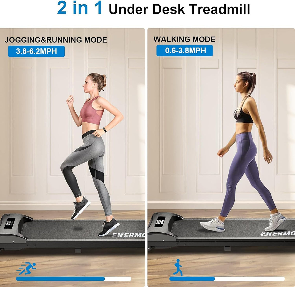 Caminadora Compacta, Control Remoto, Peso 120 kg, Modelo Mini