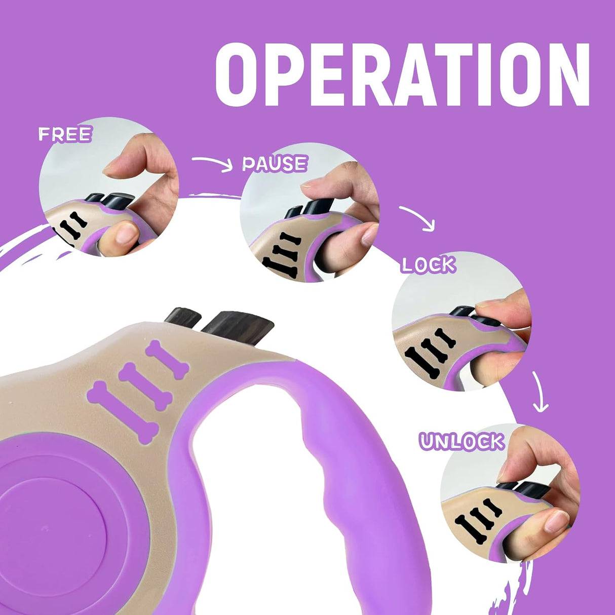 Correa Retráctil Automática Telescópica para Perros