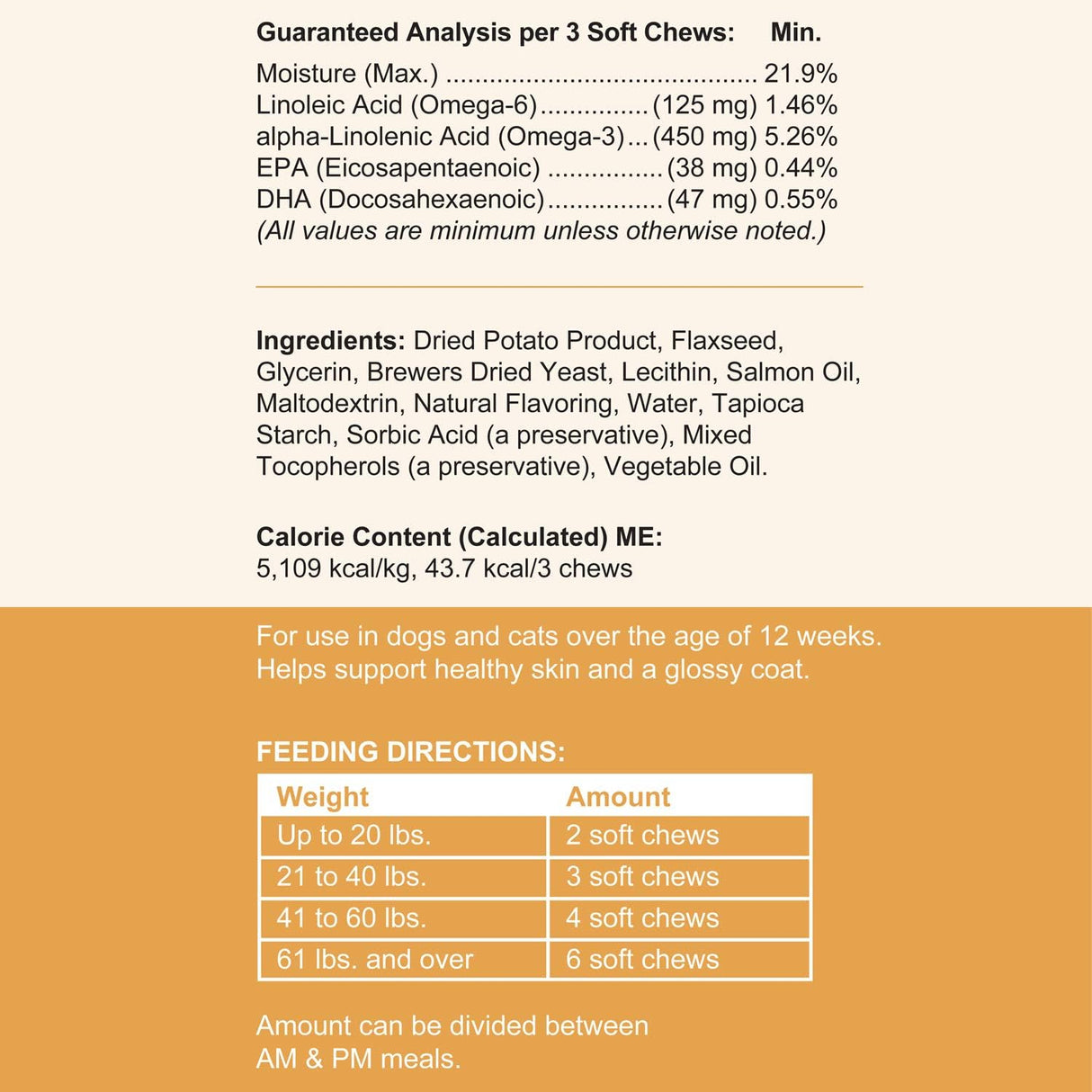 Suplementos Aceite de salmón para perros 180 golosinas