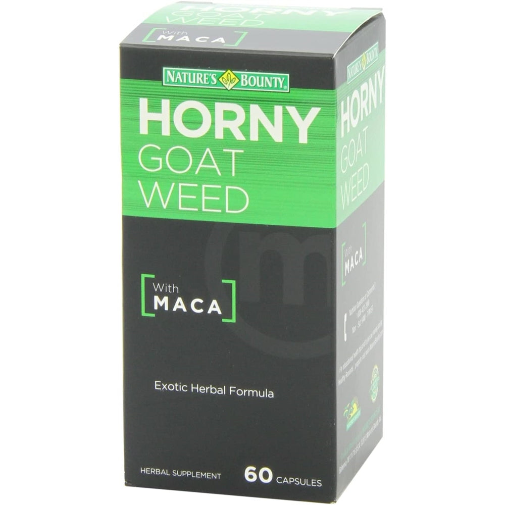 Suplemento Horny Goat Weed con Maca 60 cápsulas