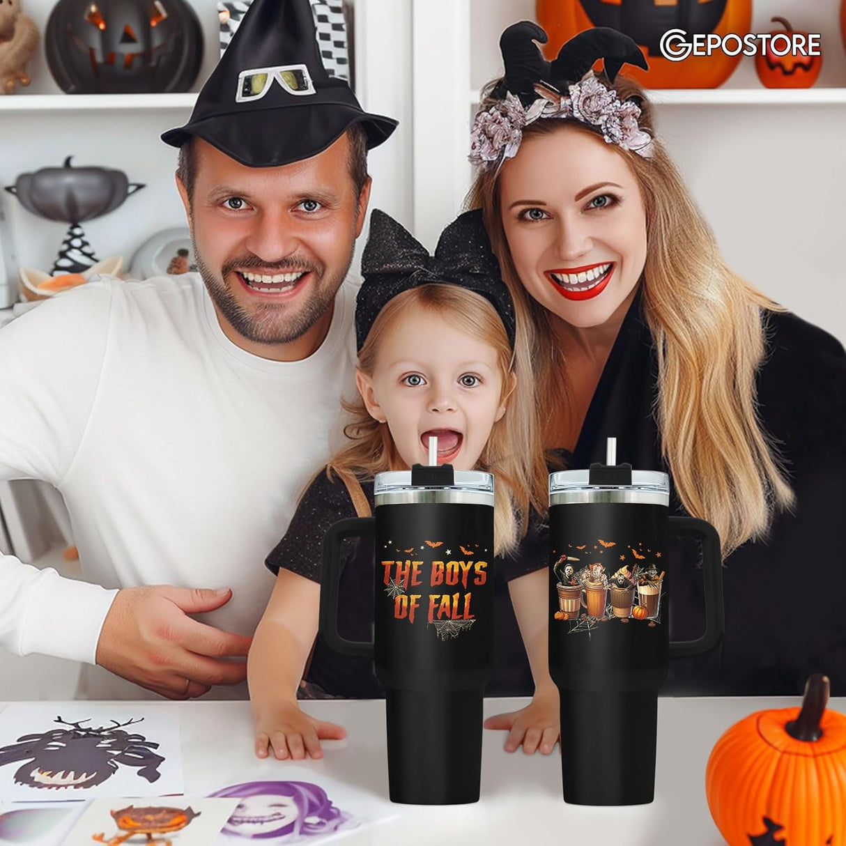 Taza de Acero Inoxidable con Asa para Amantes del Cine, 40 oz