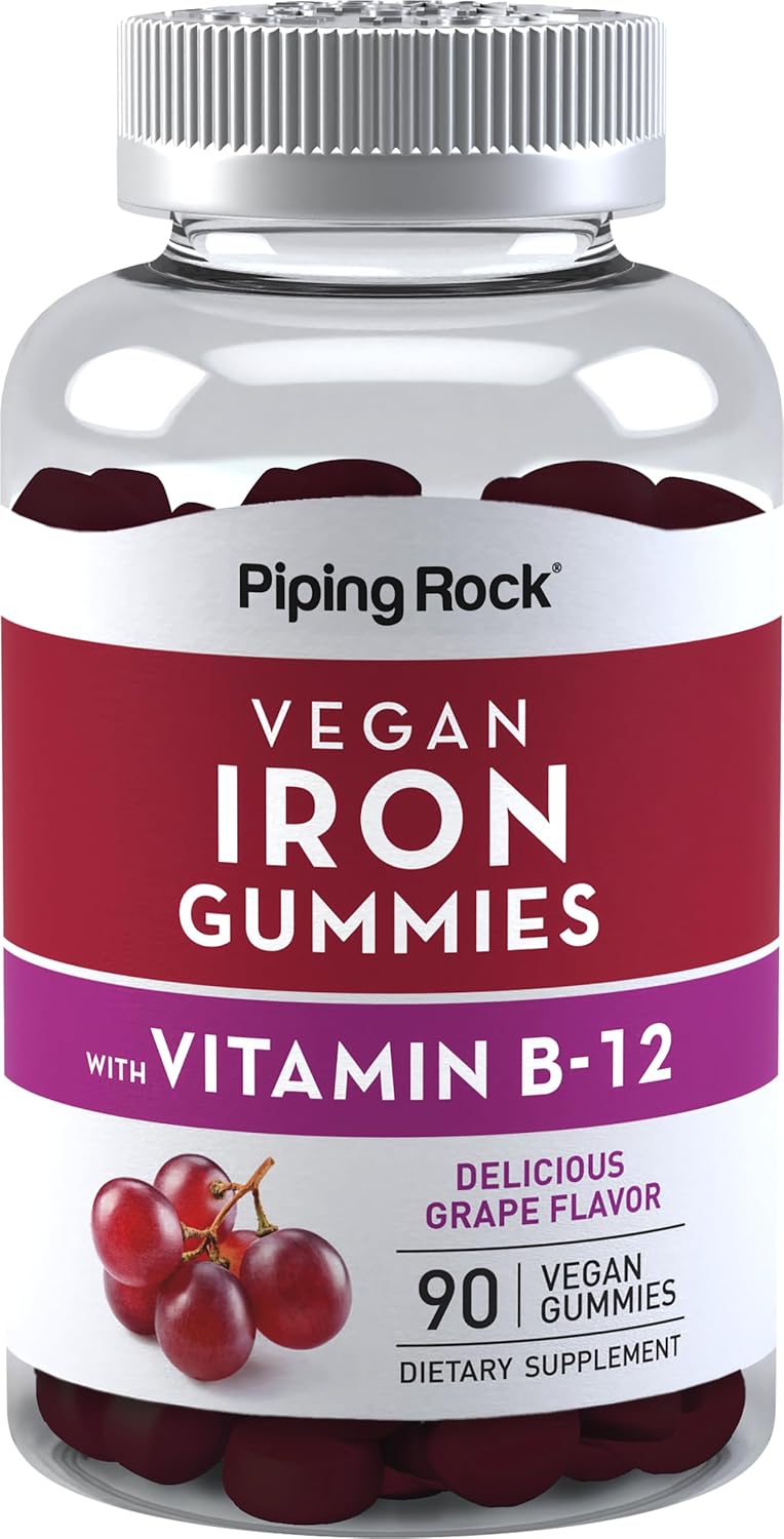 Suplemento Gomitas de hierro con vitamina B-12 90 unidades