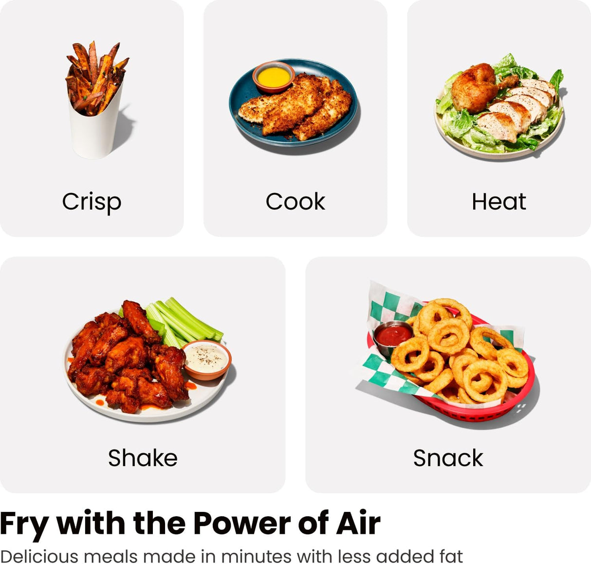 Freidora de aire de 6qt, CHEFMAN, 2 cestos, digital, doble