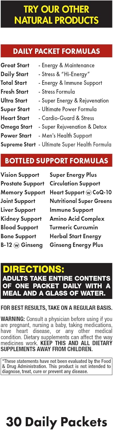 Paquete Diario de Vitaminas | 10X Energía y Vitalidad | 30 Sobres