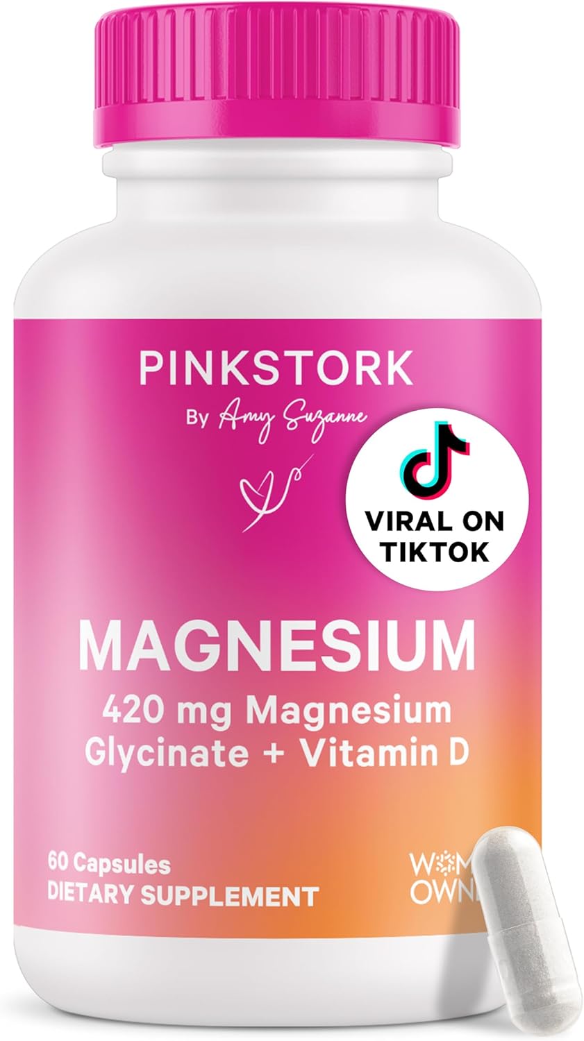 Magnesio con Vitamina D Pink Stork para Mujeres 60 caps