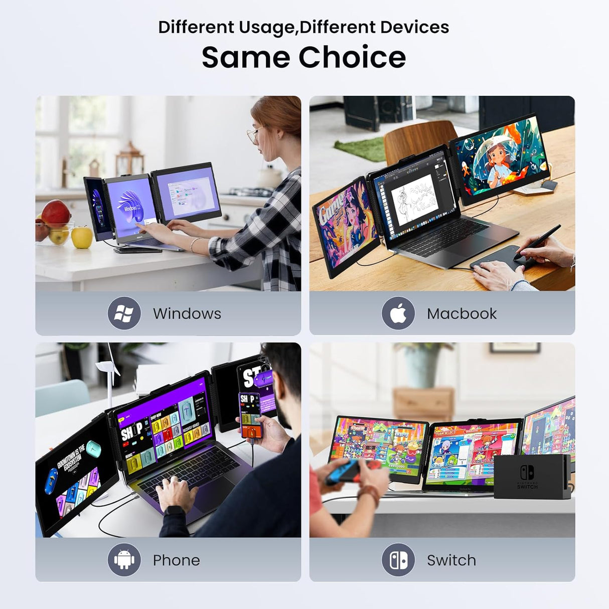 Monitor portátil Kwumsy S2 14 1080P FHD para laptops