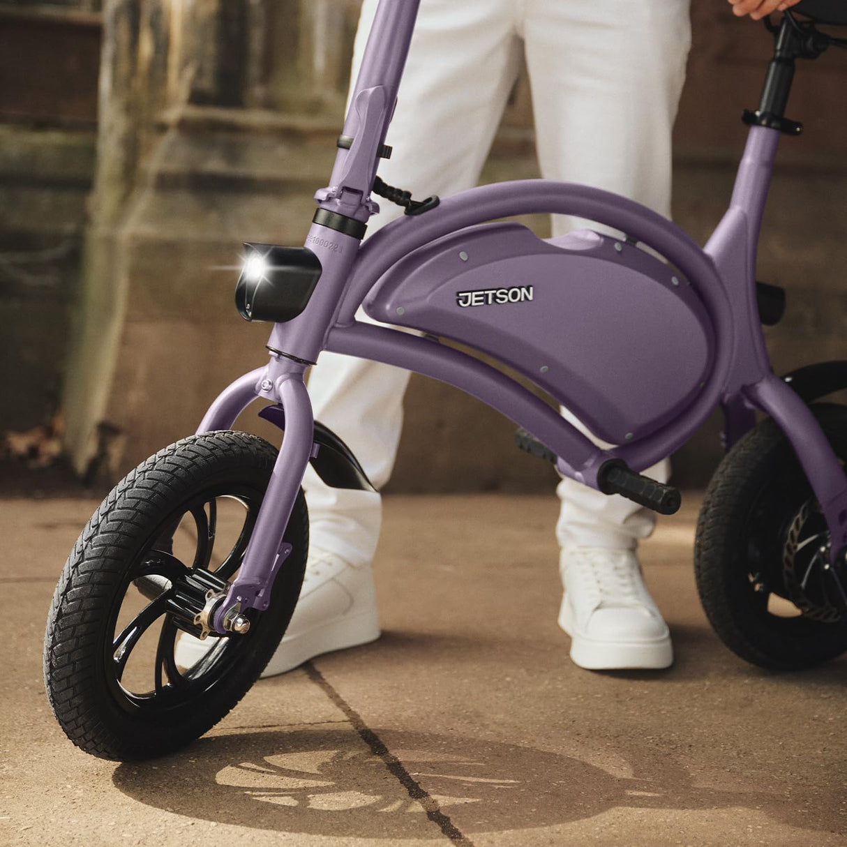 Bicicleta eléctrica Jetson Bolt, fácil de plegar, hasta 15.5 MPH