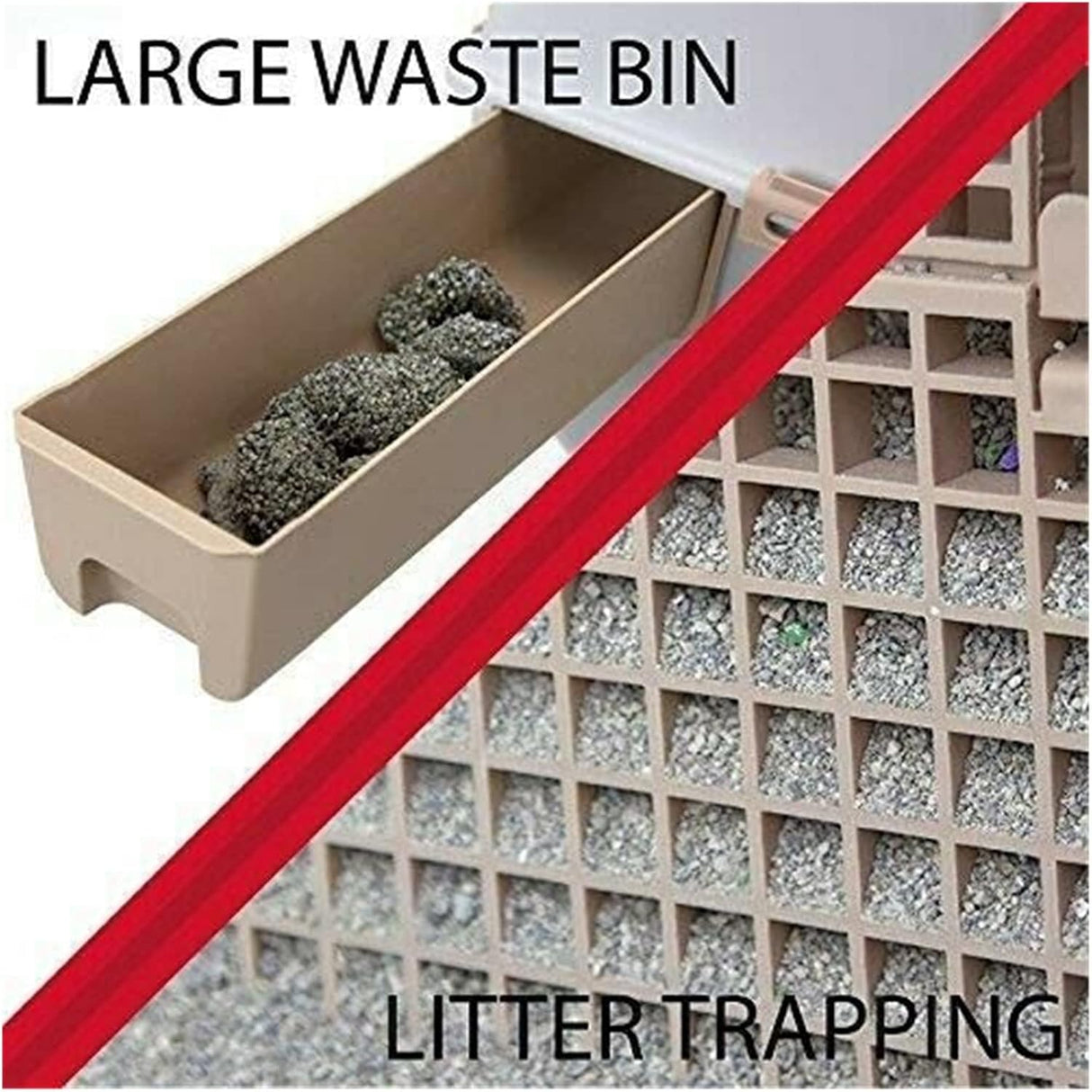 Caja de arena automática para gatos - Kit de limpieza rápida