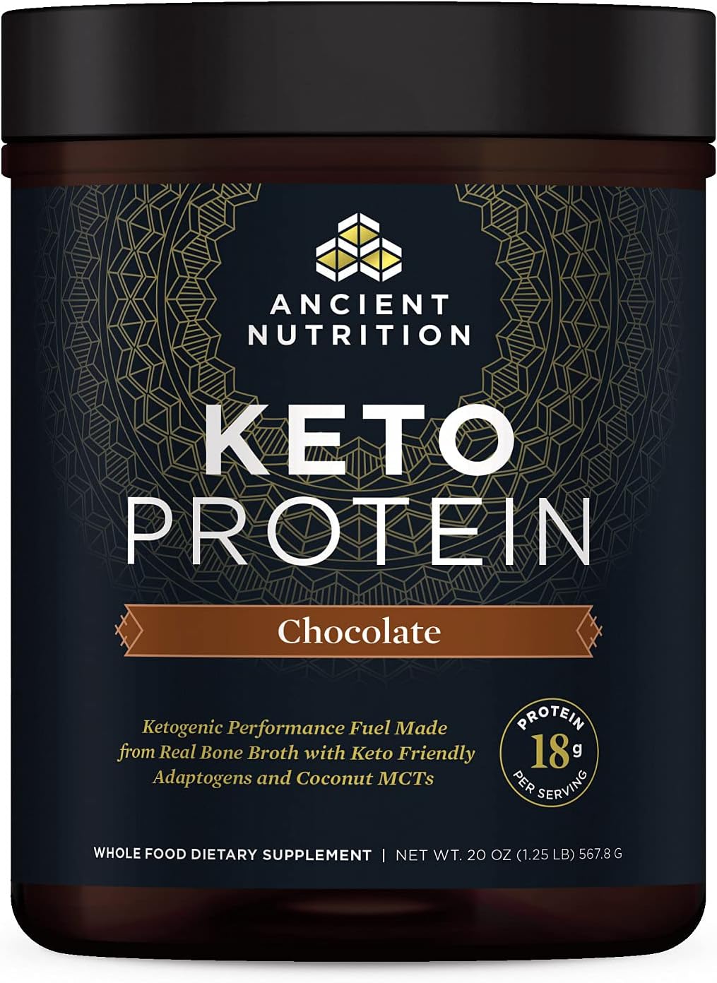Proteínas Keto Chocolate, Ancient Nutrition, 1