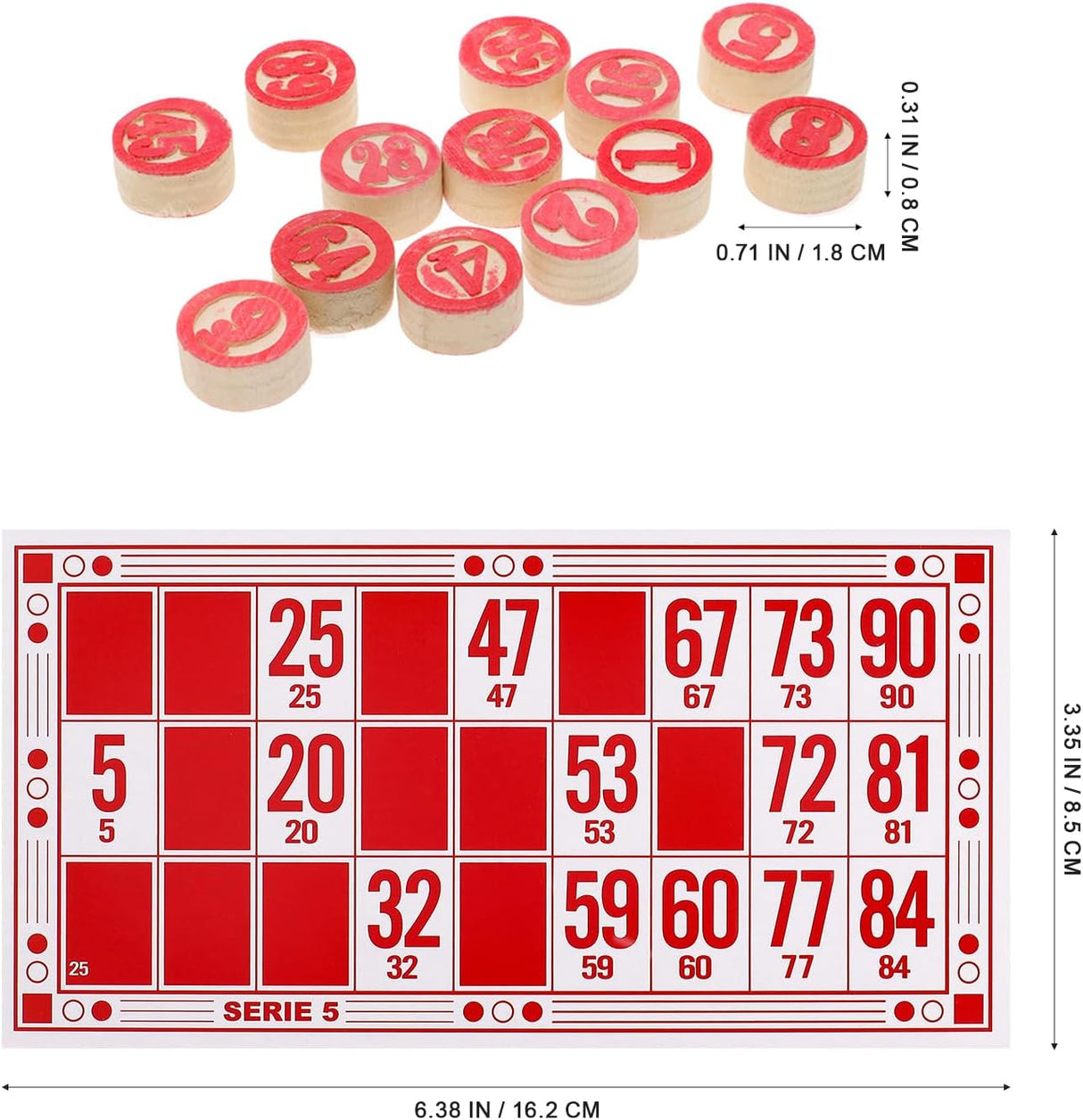 Juego de Lotería Rusa, Set de Cartas y Fichas para 15 Años