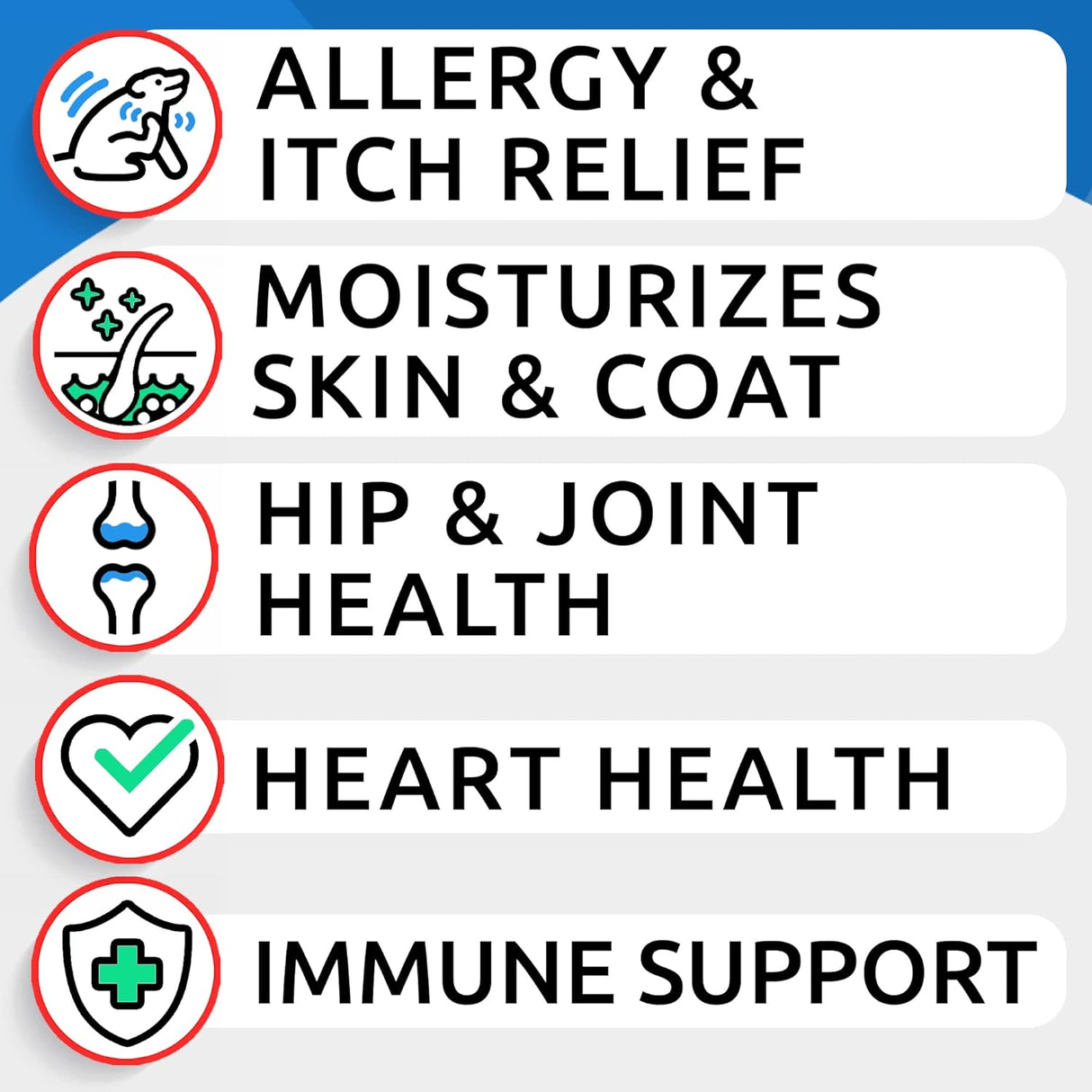 Omega 3 para perros y gatos – 180 golosinas de aceite de pescado para desprendimiento de perros, alergias en la piel, alivio de picazón, tratamiento de puntos calientes – salud de las articulaciones –