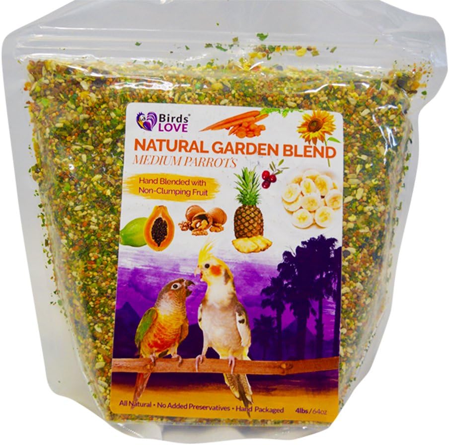 Birds LOVE Alimento para pájaros mediano, 4 libras