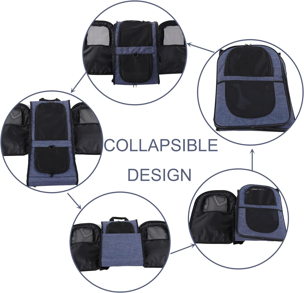 Mochila para llevar gatos con respaldo acolchado de viajes