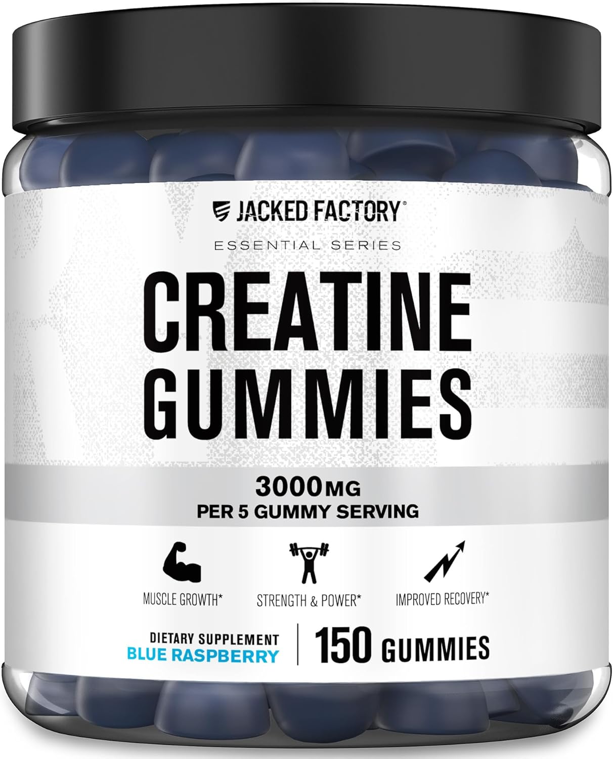 Creatina en Gomas Jacked Factory 3g para Fuerza y Rendimiento