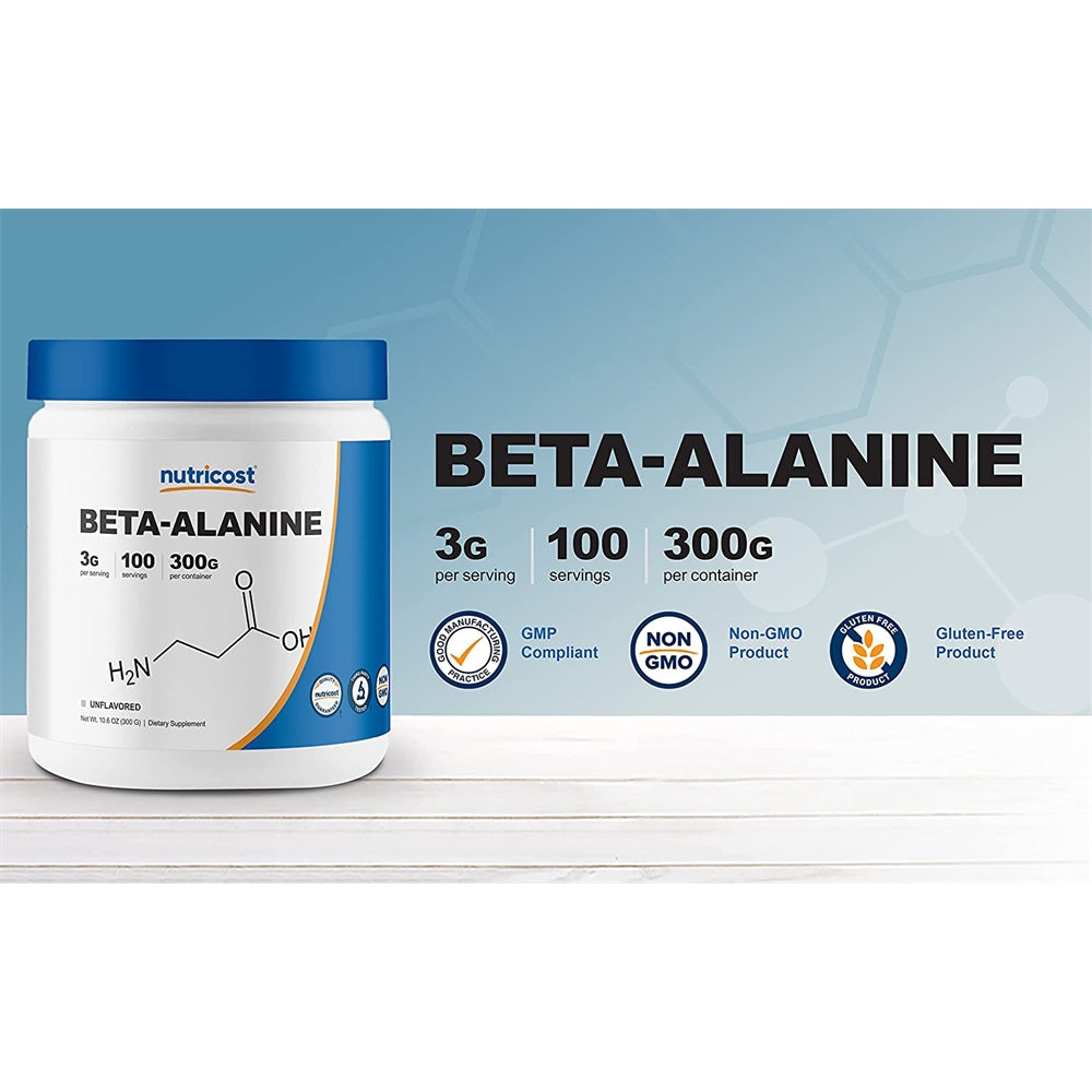 Suplemento Beta Alanina en Polvo Pura 300g