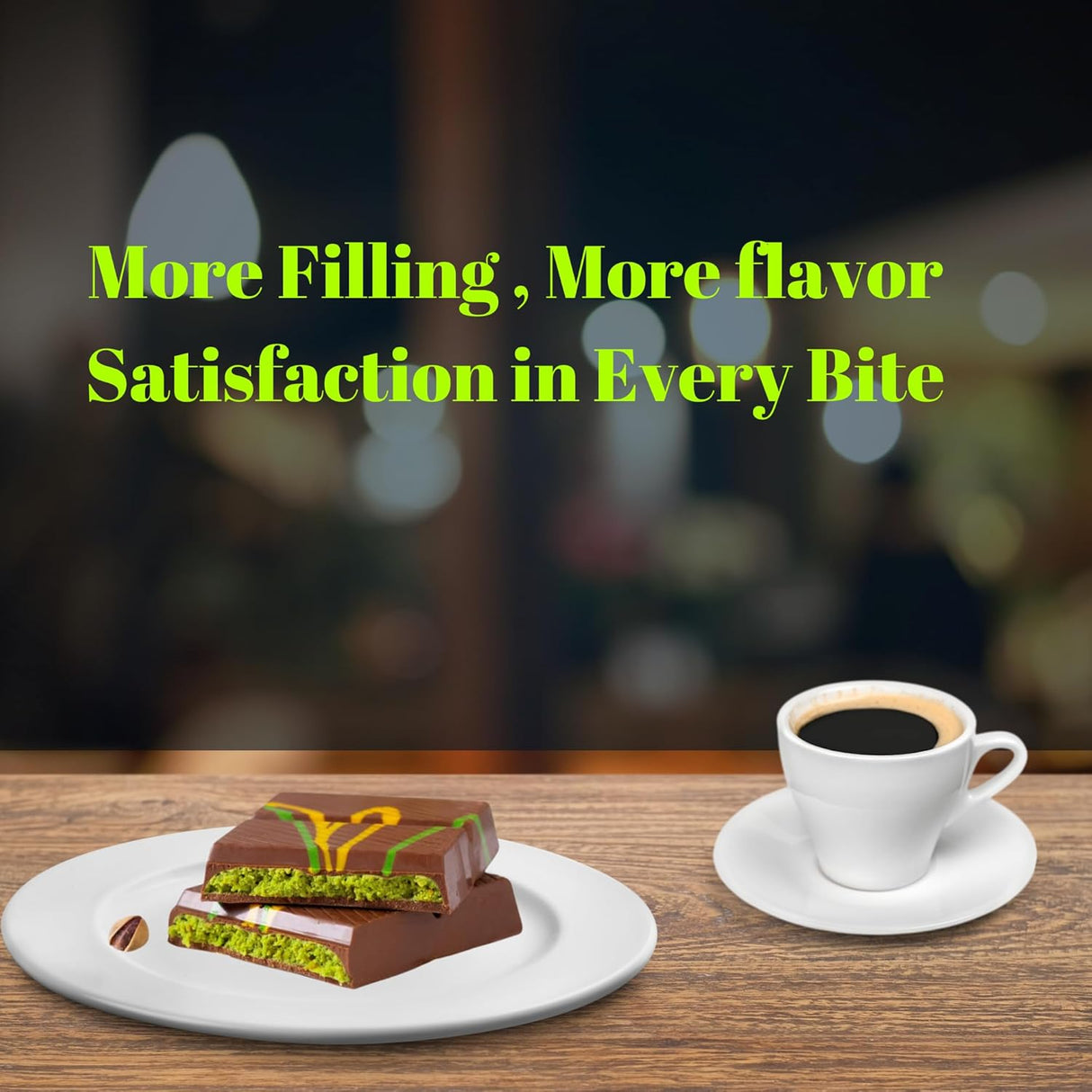 Chocolate Bar Pistachio de Dubai, Knafeh con Crema y Kataifi, 95g