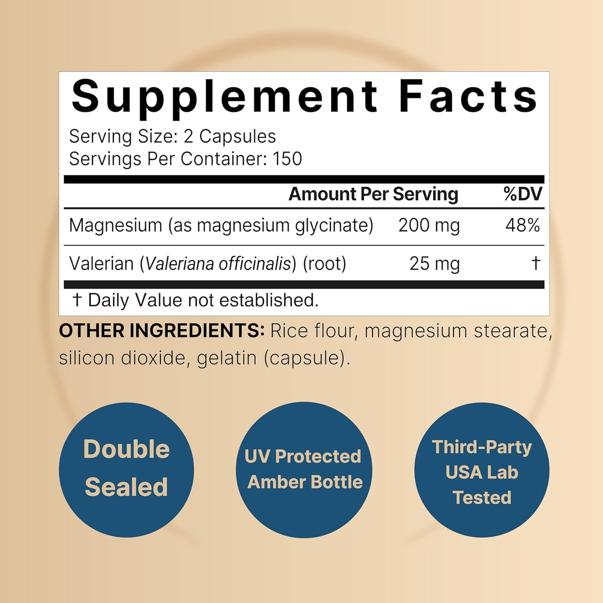 Magnesio Glicinato Puro, 300 Cápsulas, Alta Absorción, No GMO