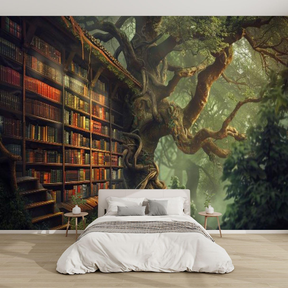 Mural de Pared 3D, Aventura en el Bosque, 100x144 pulgadas