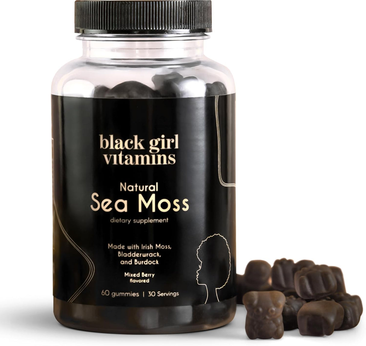 Vitaminas para chicas negras | Gominolas de Sea Moss | Irish SeaMoss 60