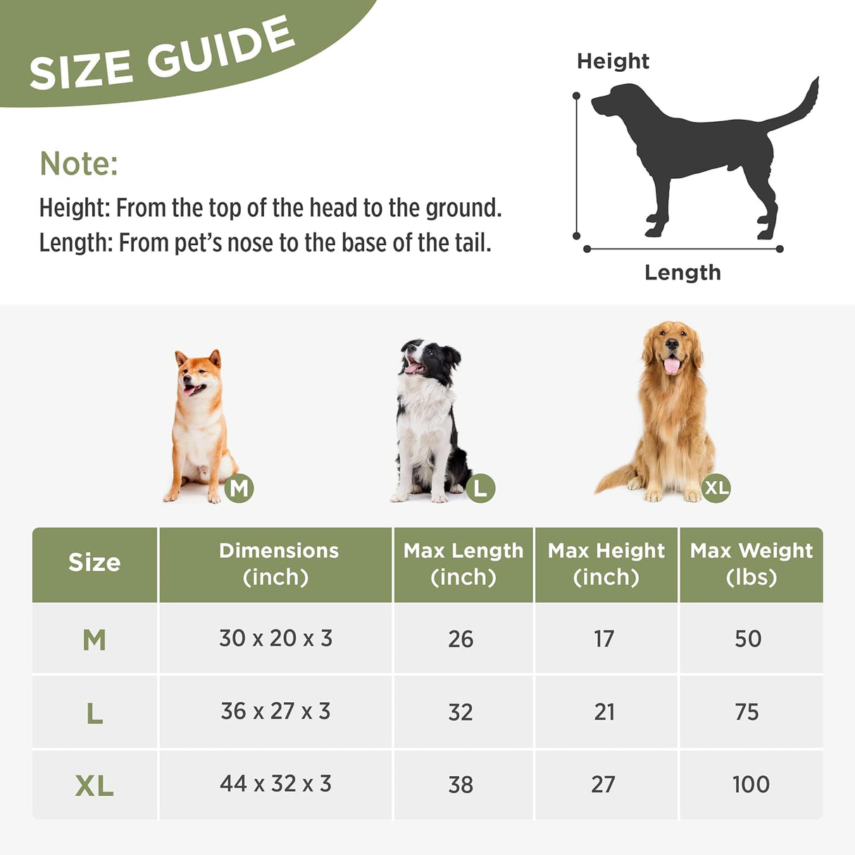 Cama impermeable para perros grandes de tela Oxford