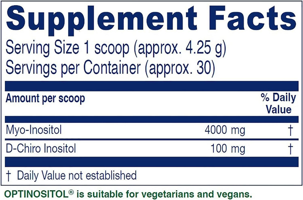 Vitanica Optinositol Suplemento para Ovulación 4.4 Oz