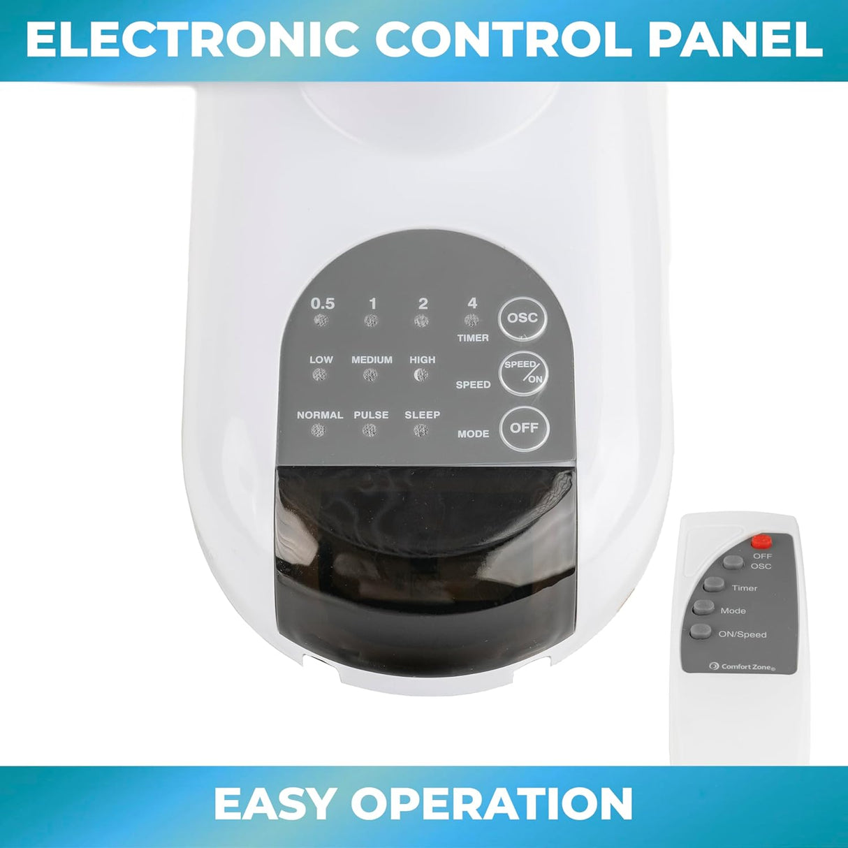 Ventilador de Pared Oscilante Comfort Zone, 16, CZ16WR