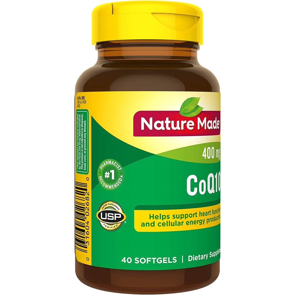 Suplemento CoQ10 (Coenzima Q 10) 400 mg de gel 40 unidades.