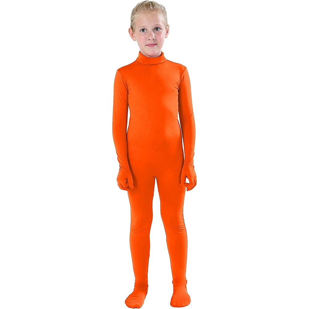 Disfraces de Body estilo Zentai talla XL naranja