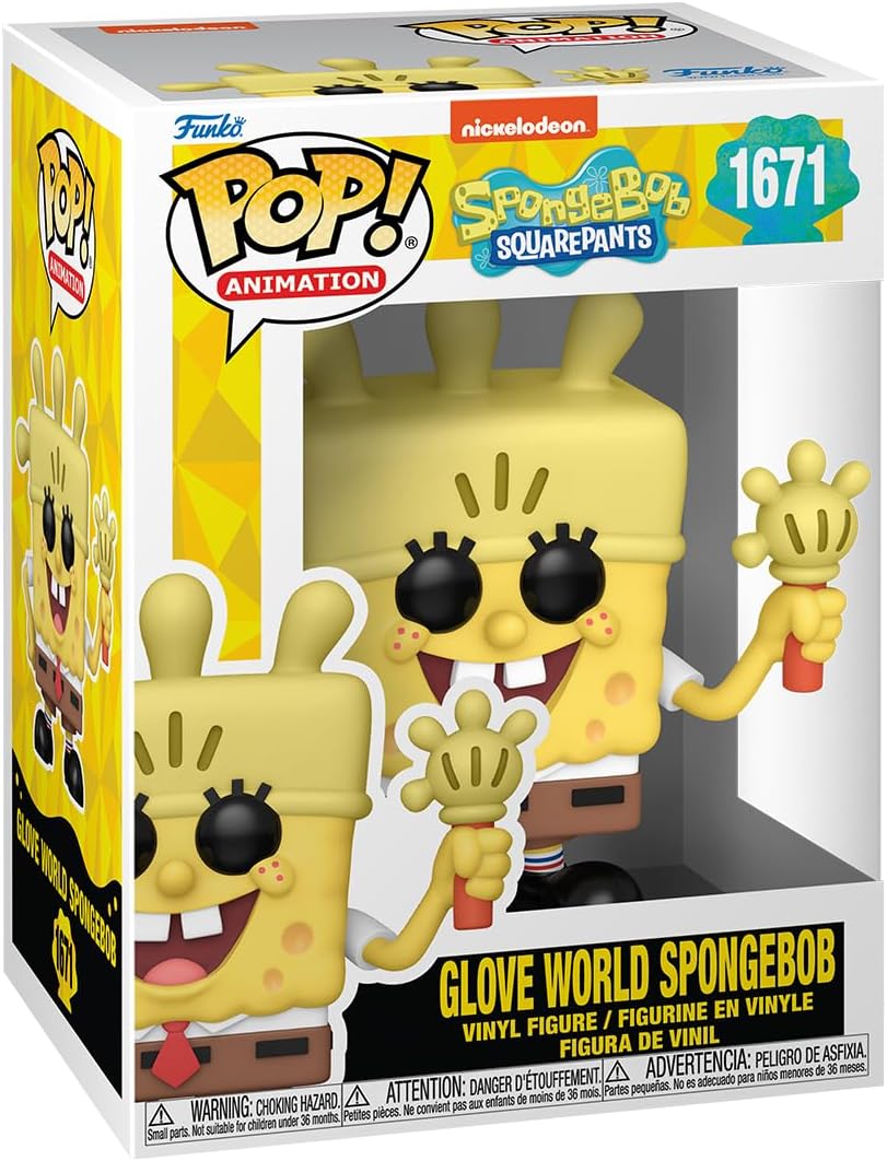 Funko Pop! Spongebob - Glove World - 25 Aniversario - Animación