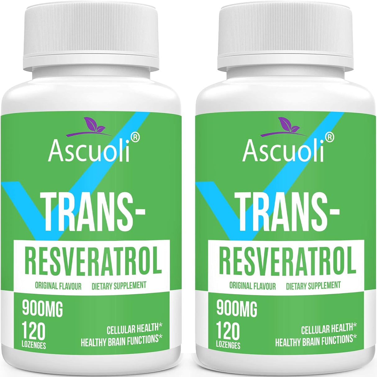 Suplemento Ascuoli Trans-Resveratrol Sublingual Pureza 99%