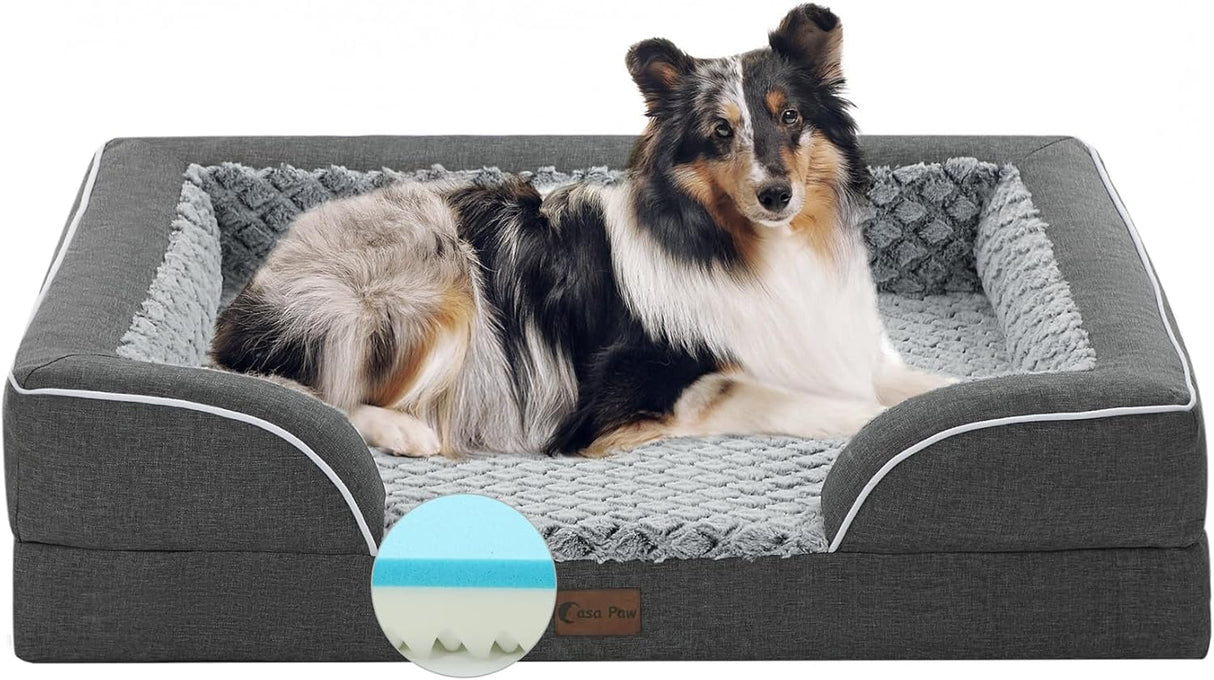 Cama para Perro Grande de Espuma, Antideslizante, Modelo L