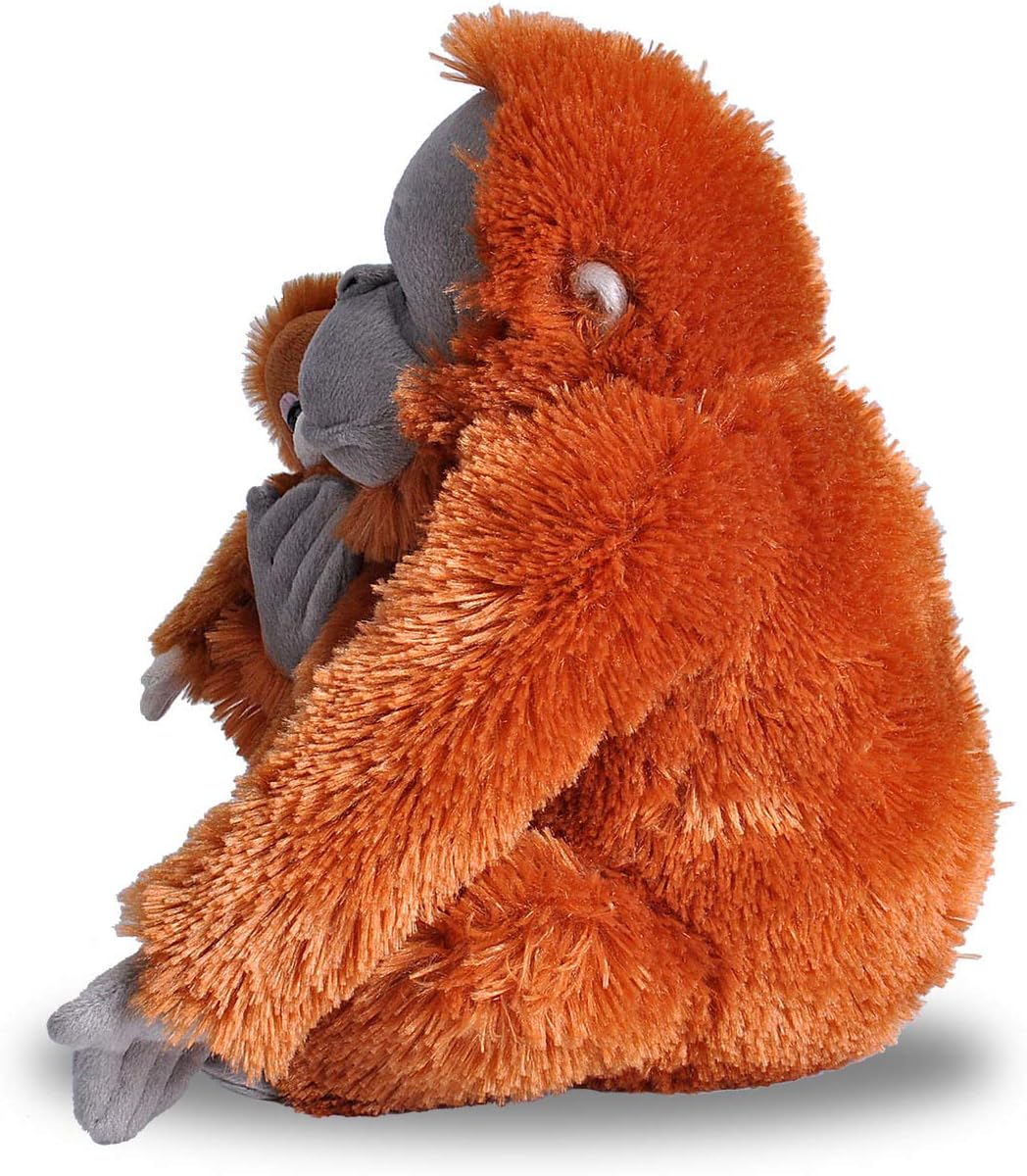 Mamá y bebé de peluche orangután, regalos para niños