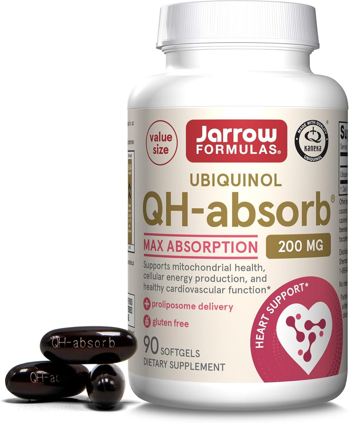 QH-Absorb CoQ10 200 mg Jarrow, Energía y Corazón, 90 cápsulas