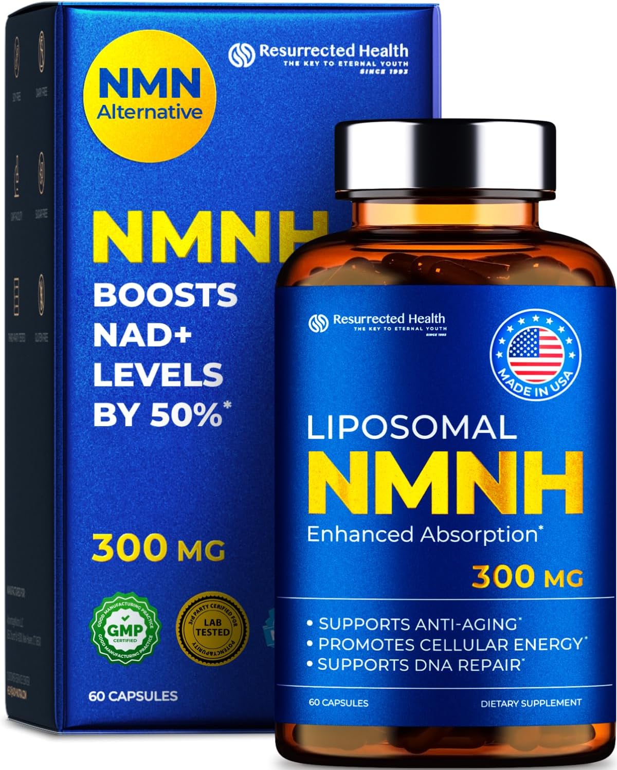 Suplemento NMN Alternativo - NMNH Liposomal Alta Pureza 300mg