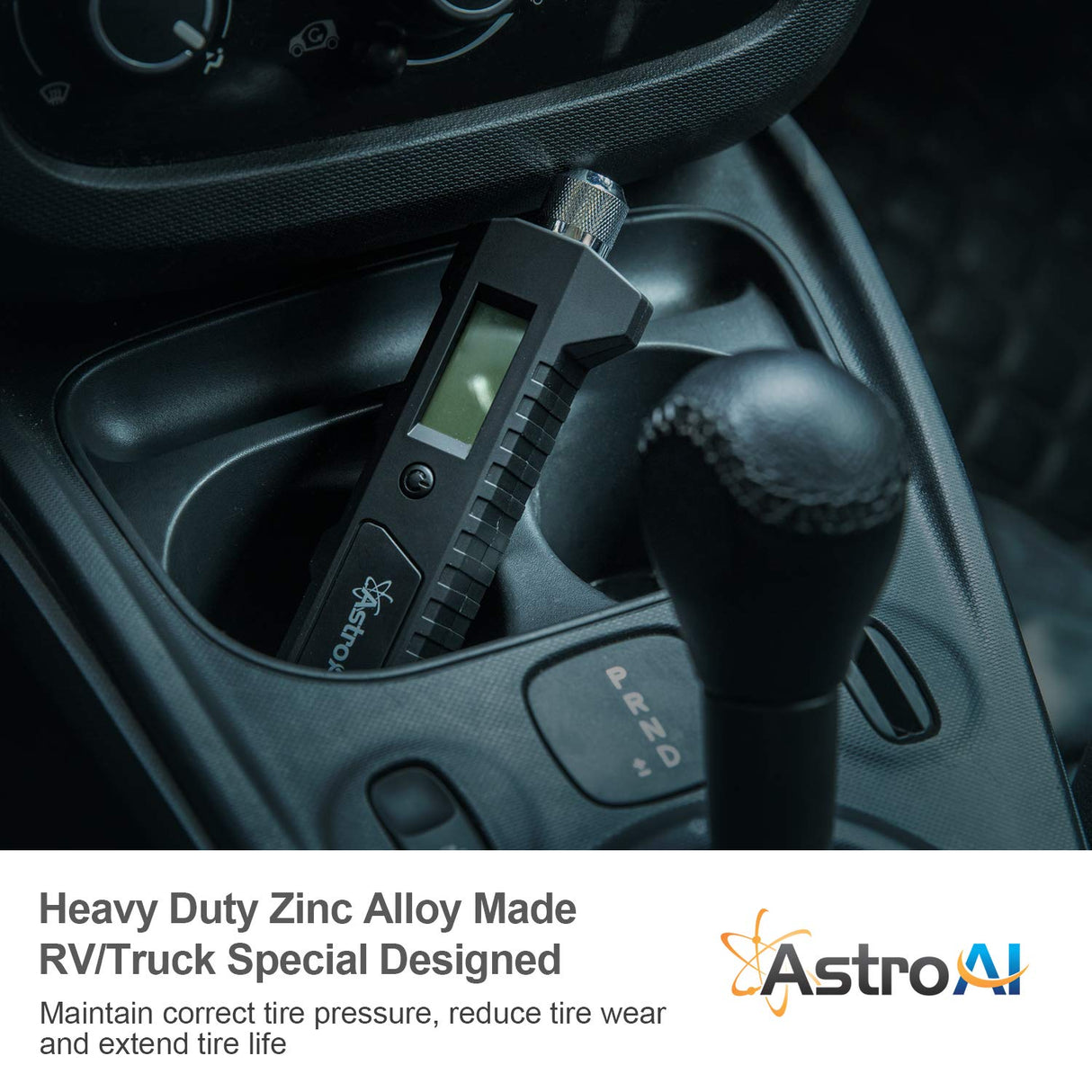 Medidor digital de presión de neumáticos con linterna LCD