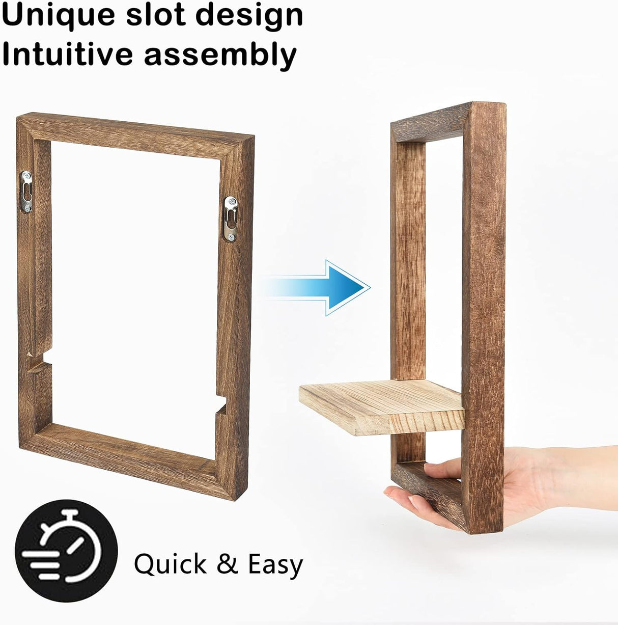 Estantes Flotantes idee-home, Set de 4, Decoración Pared