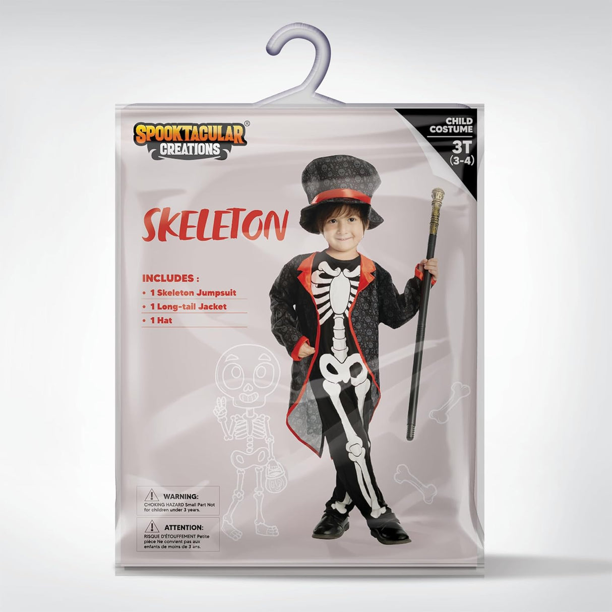 Disfraz de Esqueleto Brillante, Spooktacular Creations, Infantil