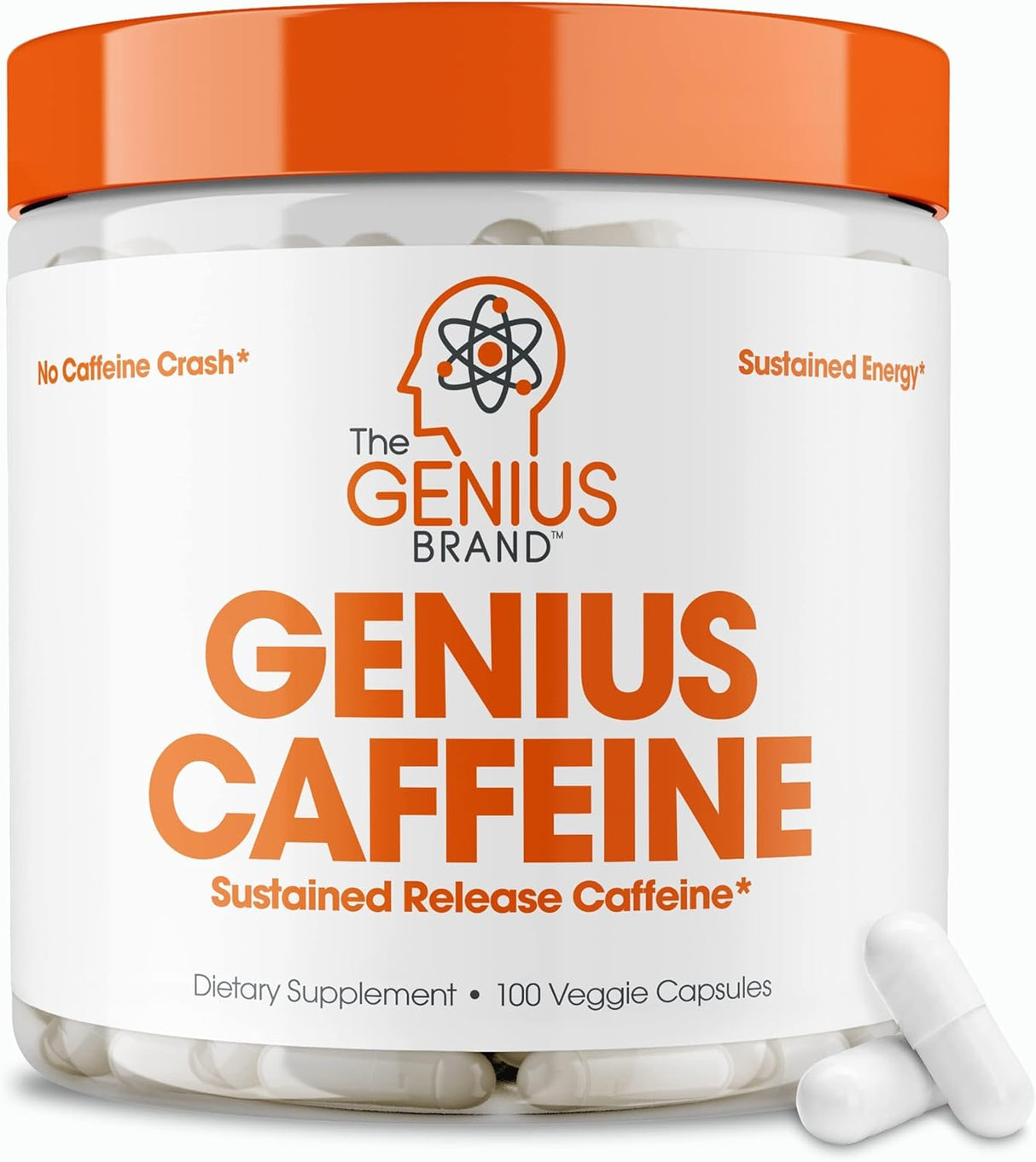 Suplemento de cafeína Genius energía sostenida concentración