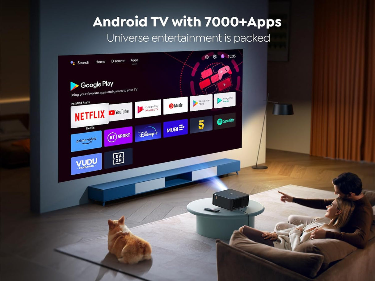 Proyector 4K YABER K2s WiFi 6, Dolby Audio, Auto Focus