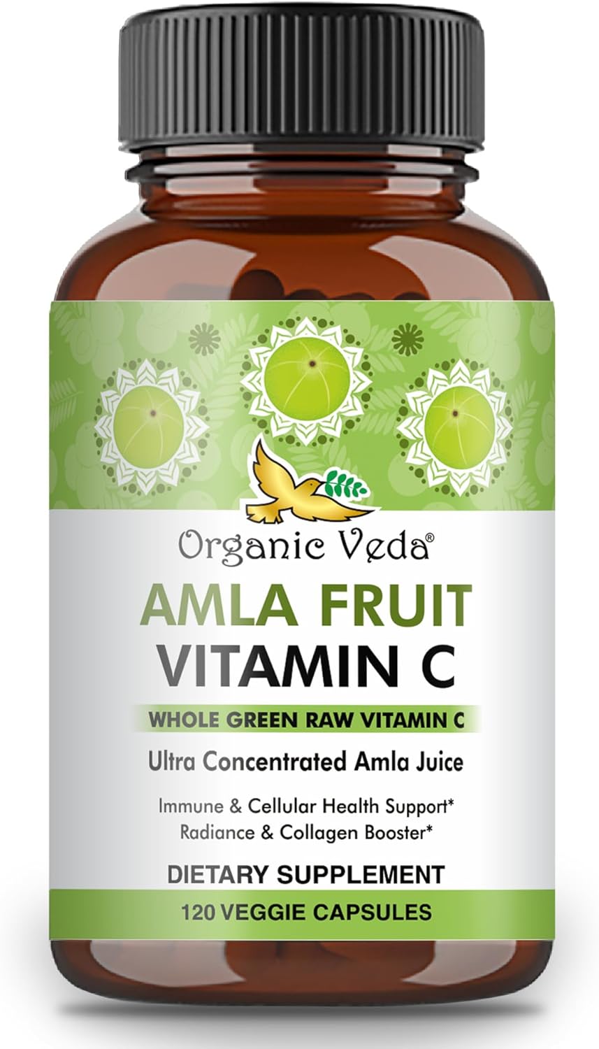 Cápsulas de Amla Orgánicas Suplemento Natural de Vitamina C