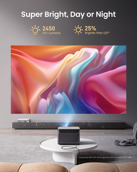 Proyector 4K Laser Dangbei DBOX02, 2450 lúmenes, WiFi, HDR10+