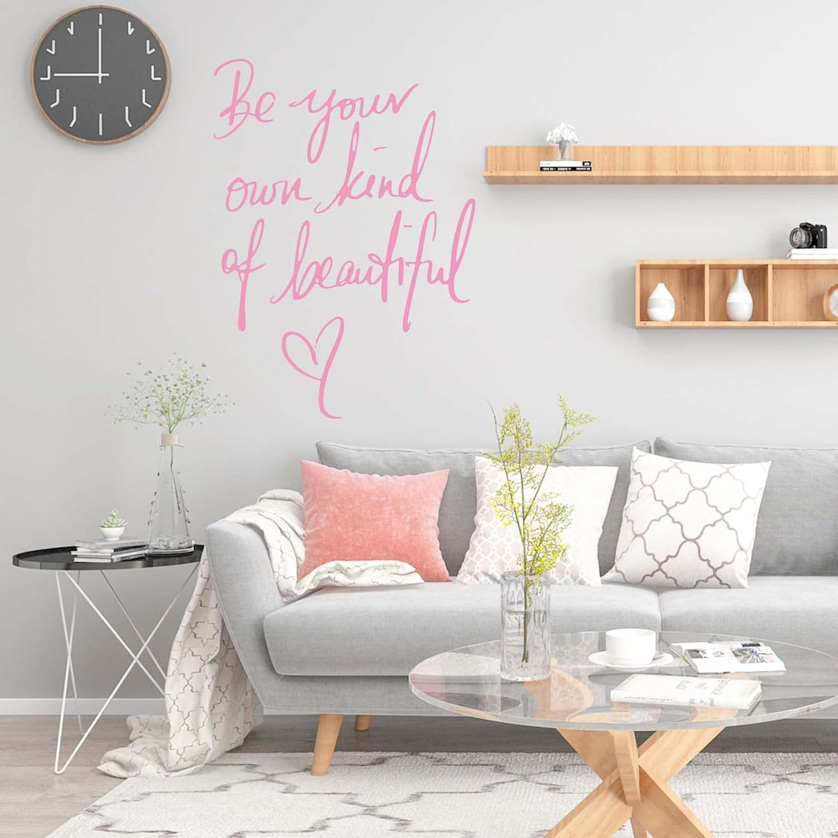 Vinilos de Pared Cita Inspiradora, Decoración Peel and Stick