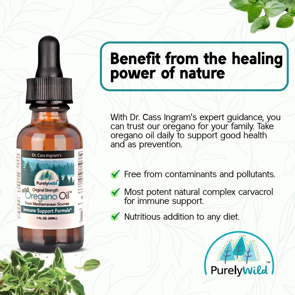 Aceite de Orégano Salvaje Mediterráneo - Apoyo Inmune Original