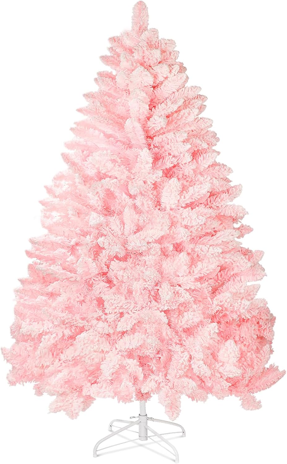 Árbol de Navidad Artificial SUNCROWN 6ft Flocked Premium 1000 Ramas