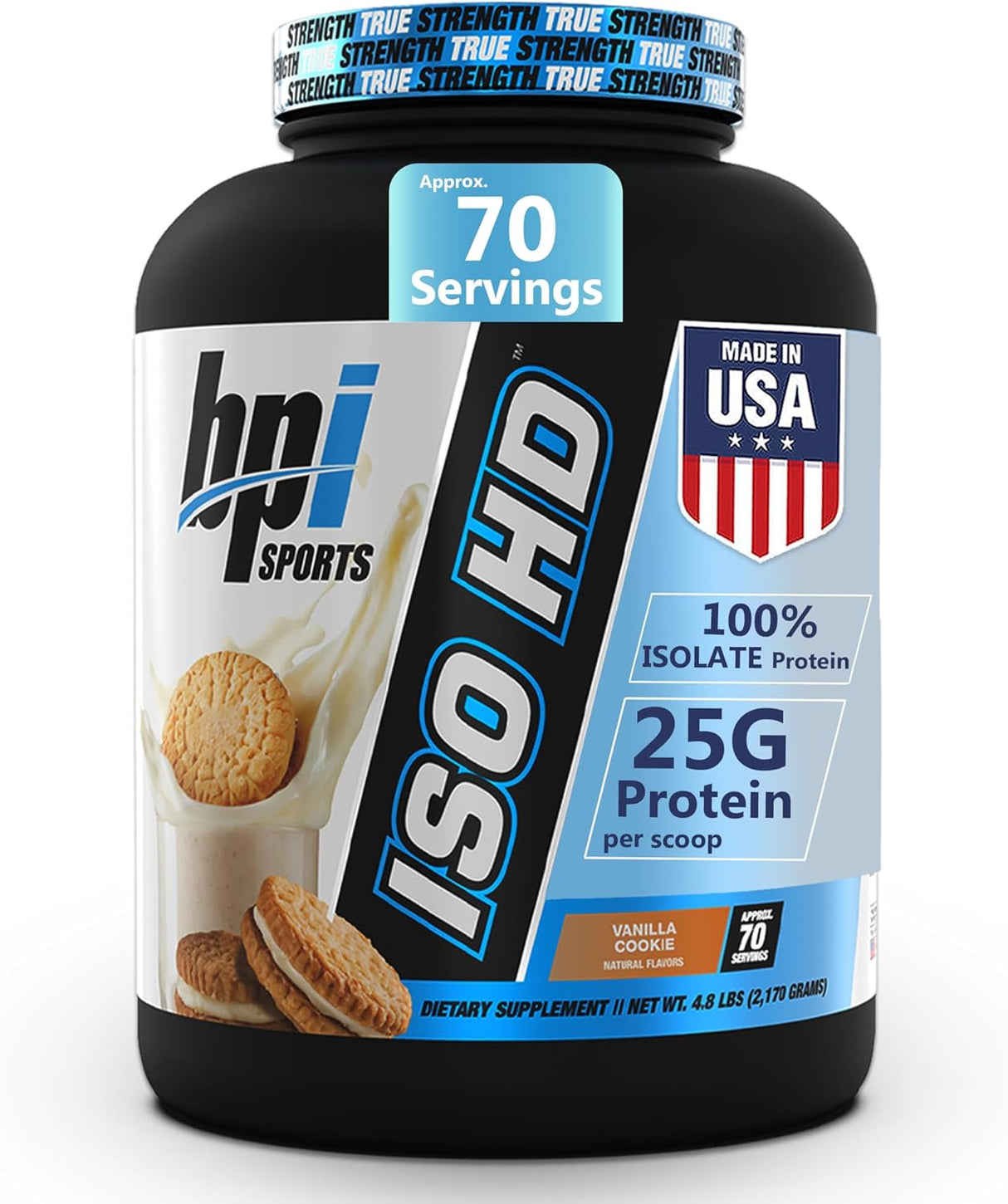 Proteína de aislado ISO HD de BPI Sports - 4.8 LBS