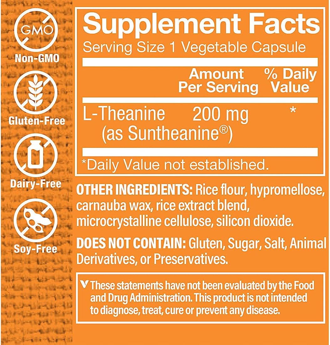Suplemento que apoya la relajación y el estrés 60 cápsulas