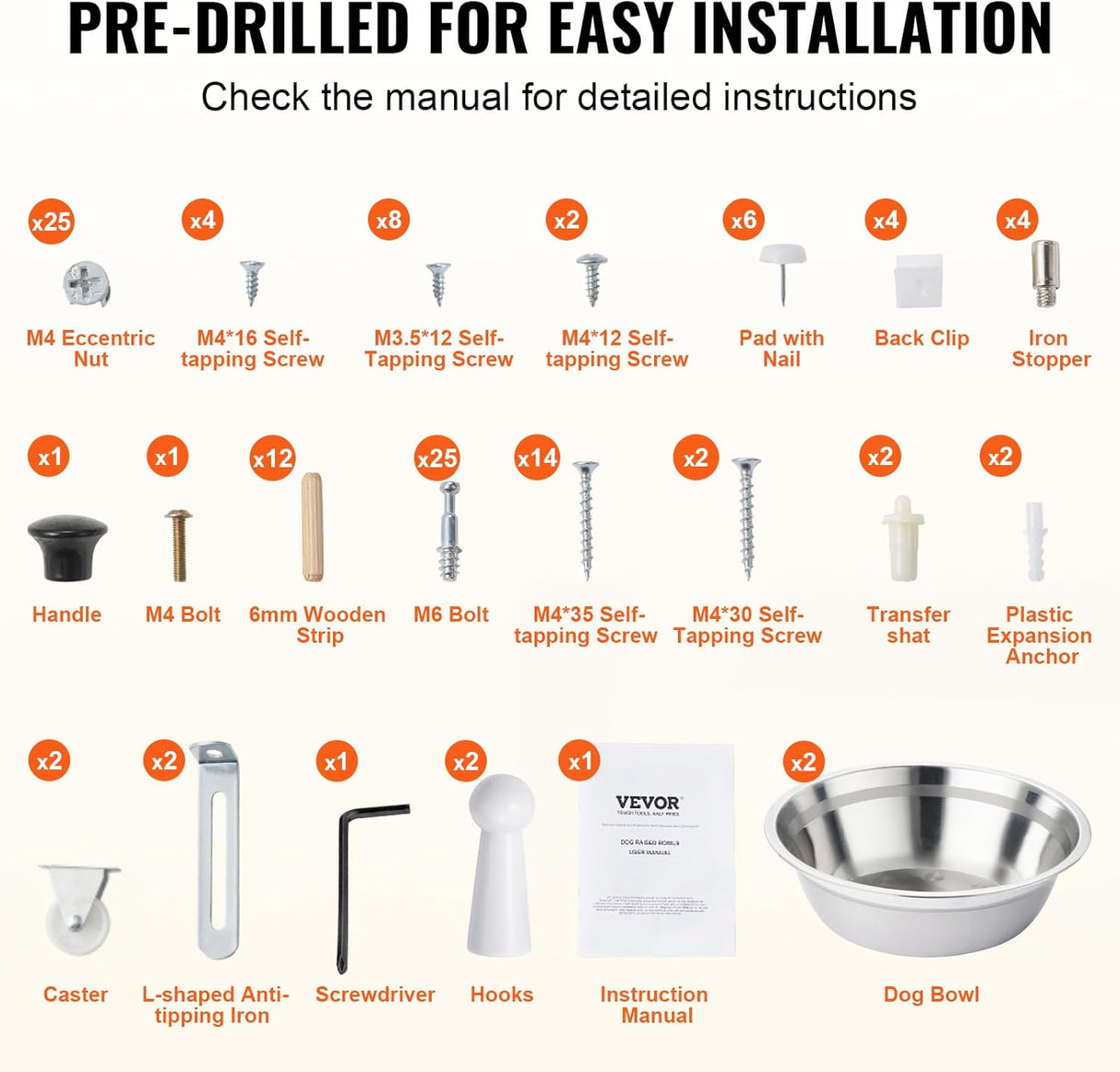 Estación de alimentación para mascotas VEVOR con almacenamiento